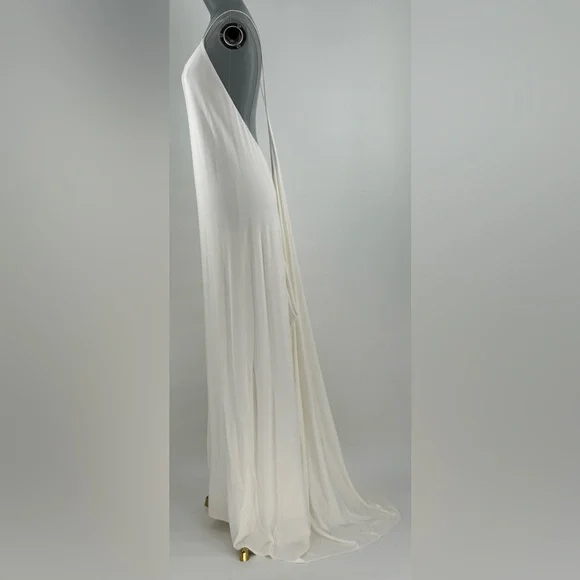 🆕 RAT & BOA 🧿 NWOT Amora Back Draped Jersey Dress, White - Sz M - Picture 11 of 16